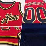 Personalized Authentic Basketball Jersey - Navy White-Light Blue Throwback Design Personalized Navy White-Light Blue Authentic