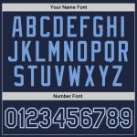 Personalized Authentic Basketball Jersey - Navy White-Light Blue Throwback Design Personalized Navy White-Light Blue Authentic