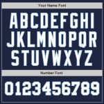 Custom Two Tone Baseball Jersey with Personalized Name and Number - Navy White Light Blue Personalized Navy White-Light Blue