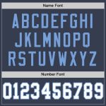 Custom Name and Number Authentic Football Jersey - Personalized Navy White-Light Blue Mesh Personalized Navy White-Light