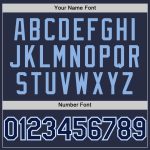 Personalized Authentic Throwback Baseball Jersey Navy White Light Blue Mesh Personalized Navy White-Light Blue Mesh Authentic