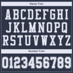 Personalized Navy Blue White Light Gray Football Jersey - Authentic Mesh Style Personalized Navy White-Light Gray Mesh Authentic