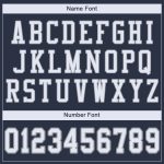 Personalized Custom Name and Number Navy White-Light Gray Authentic Football Jersey Personalized Navy White-Light Gray Mesh