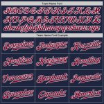 Custom Name and Number Personalized Baseball Jersey - Authentic Navy White Maroon Team Jersey Personalized Navy White-Maroon