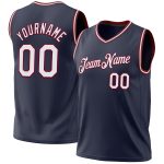Personalized Authentic Basketball Jersey - Navy White Maroon Throwback Design Personalized Navy White-Maroon Authentic Throwback