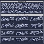 Custom Name Number Authentic Throwback Baseball Jersey - Personalized Navy White Mesh Team Jersey Personalized Navy White