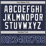 Custom Name Number Authentic Throwback Baseball Jersey - Personalized Navy White Mesh Team Jersey Personalized Navy White