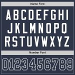 Custom Name and Number Authentic Football Jersey - Personalized Navy White Mesh Throwback Team Jersey Personalized Navy White
