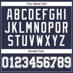 Custom Personalized Basketball Jersey with Team Name and Number - Navy White Navy-Gray Authentic Throwback Personalized Navy
