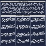 Custom Name Number Authentic Split Baseball Jersey Navy White-Navy Pinstripe Fashion Team Personalized Navy White-Navy Pinstripe