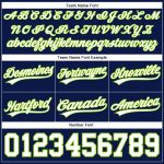 Custom Name Number Authentic Throwback Basketball Shorts Navy White Neon Green Personalized Team Gear Personalized Navy White-Neon