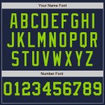 Custom Name Number Baseball Jersey Navy White Green Pinstripe Authentic Fashion Team Personalized Navy White-Neon Green Pinstripe