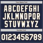 Custom Baseball Jersey with Personalized Name & Number | Navy, White, Old Gold | Authentic Team Apparel Personalized Navy