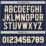 Custom Name Number Authentic Baseball Jersey - Personalized Navy White Old Gold Team Personalized Navy White-Old Gold Authentic