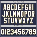 Custom Name and Number Authentic Sleeveless Baseball Jersey - Navy White Old Gold Team Jersey Personalized Navy White-Old