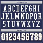 Custom Name Number Baseball Jersey Shirt - Personalized Navy White Old Gold Authentic Throwback Rib-Knit Design Personalized