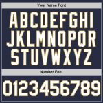 Custom Personalized Baseball Jersey - Navy White Gold Mesh, Authentic Throwback, Team Name and Number Personalized Navy White-Old