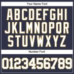 Personalized Throwback Baseball Jersey in Navy White and Old Gold Mesh Personalized Navy White-Old Gold Mesh Authentic Throwback