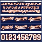 Custom Personalized Basketball Shorts Navy White-Orange with Team Name and Number - Authentic Sportswear Personalized Navy
