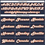 Custom Name Number Authentic Throwback Football Jersey - Personalized Navy White Orange Mesh Personalized Navy White-Orange