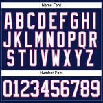 Custom Name Number Jersey - Personalized Navy White-Pink Hockey Lace Neck Team Apparel Personalized Navy White-Pink Hockey