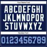 Custom Team Name Number Personalized Navy White Pinstripe Baseball Jersey Light Blue-White Authentic Personalized Navy White