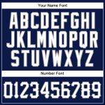 Custom Name Number Navy White Pinstripe Authentic Baseball Jersey - Personalized Team Apparel Personalized Navy White Pinstripe