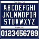 Personalized Authentic Basketball Jersey - Navy White Gray Pinstripe Design Personalized Navy White Pinstripe White-Gray