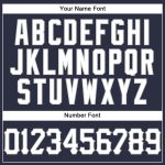 Custom Name & Number Authentic Basketball Jersey - Personalized Navy White Pinstripe in White-Gray Personalized Navy White