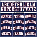 Custom Name Number Basketball Jersey - Personalized Navy White Pinstripe Gray Red Authentic Team Jersey Personalized Navy