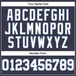 Custom Personalized Authentic Basketball Jersey Navy White Pinstripe with Name & Number in Light Blue Personalized Navy White