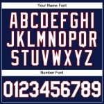 Custom Name Number Baseball Jersey Personalized Navy White Pinstripe Red Authentic Team Personalized Navy White Pinstripe
