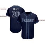 Custom Name and Number Baseball Jersey in Navy and Powder Blue - Personalized Team Jersey Personalized Navy White-Powder