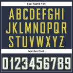 Custom Navy White Powder Blue Football Jersey with Personalized Name and Number - Authentic Throwback Mesh Personalized Navy