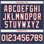 Custom Name and Number Authentic Baseball Jersey - Personalized Navy White Red Team Jersey Personalized Navy White-Red Authentic