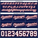 Custom Name and Number Authentic Basketball Shorts - Personalized Navy Red White Team Gear Personalized Navy White-Red Authentic