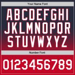 Personalized Custom Name Number Basketball Jersey Navy White Red Fade Fashion Personalized Navy White-Red Authentic Fade