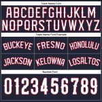Custom Name and Number Authentic Throwback Basketball Shorts Personalized Navy White-Red Personalized Navy White-Red Authentic