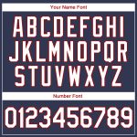 Custom Name Number Authentic Throwback Baseball Jersey Shirt - Personalized Navy White Red Rib-Knit Team Apparel Personalized