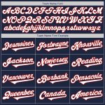 Customized Baseball Jersey with Name and Number - Authentic Two Tone Navy Red White Team Gear Personalized Navy White-Red