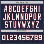 Customized Baseball Jersey with Name and Number - Authentic Two Tone Navy Red White Team Gear Personalized Navy White-Red