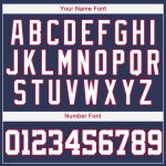 Personalized Navy Red White Baseball Jersey for Men and Women - Custom Team Gear Personalized Navy White-Red Baseball Jersey