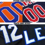 Personalized Navy Red White Baseball Jersey for Men and Women - Custom Team Gear Personalized Navy White-Red Baseball Jersey