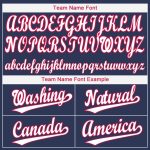 Custom Name Number Baseball Jersey - Personalized Navy Red White Team Apparel Personalized Navy White-Red Baseball Jersey