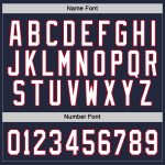 Custom Name & Number Personalized Hockey Jersey - Navy White-Red Team Jersey Personalized Navy White-Red Hockey Jersey Team