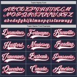 Custom Name & Number Personalized Hockey Jersey - Navy White-Red Team Jersey Personalized Navy White-Red Hockey Jersey Team