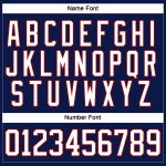 Custom Name and Number Personalized Navy White Red Hockey Jersey, Lace Neck Team Apparel Personalized Navy White-Red Hockey