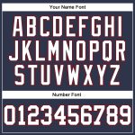 Custom Navy White-Red Long Sleeve T-Shirt with Name and Number - Personalized Salute to Service Performance Tee Personalized
