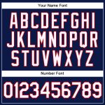 Custom Team Name and Number Personalized Golf Polo Shirt Navy Red White Performance Personalized Navy White-Red Performance