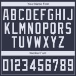 Personalized Basketball Jersey for Men - Navy and White Round Neck Design Personalized Navy White Round Neck Basketball Jersey